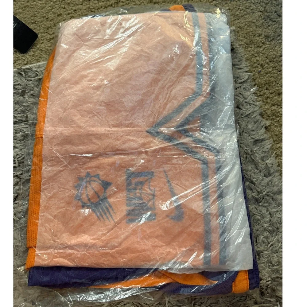 Nike Phoenix Suns Standard Issue Basketball Shorts Orange Purple Mens L DZ0043
